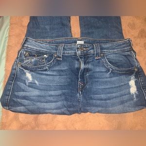 Authentic True Religion jeans, skinny bootcut style.